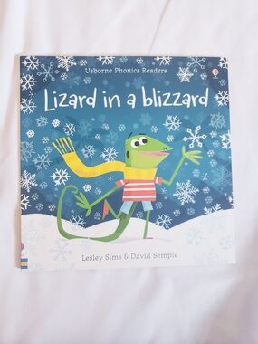 Usborne Phonics Readers "Lizard in a Blizzard" Children's Book